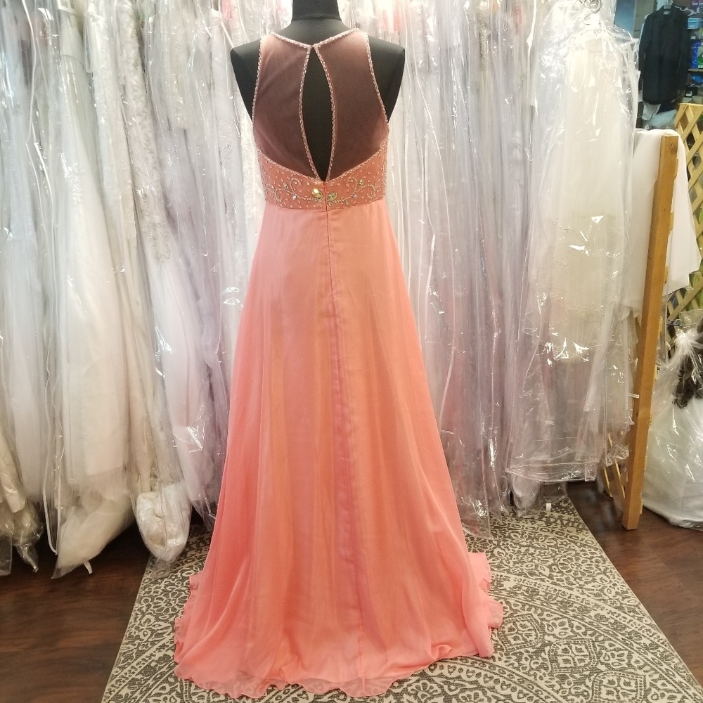 Bright Coral Dress - Picture 3 of 4